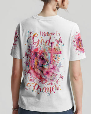 I Believe In God Lion Women's All Over Print Shirt - Yhln2301242