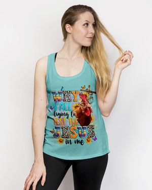 Why Y'all Trying To Test The Jesus In Me Women's All Over Print Shirt - Yhln2708242