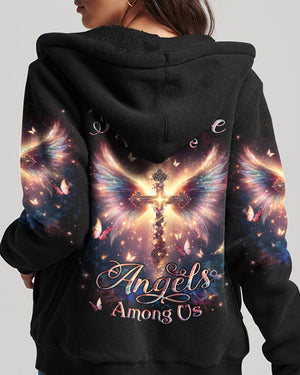 I Believe There Are Angels Among Us Women's All Over Print Shirt - Yhlt0201243