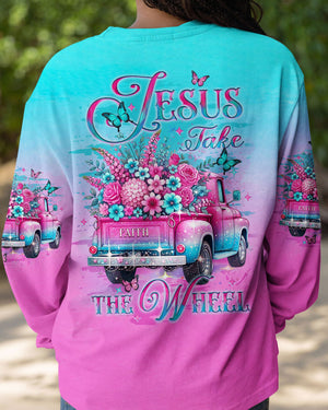 Jesus Take The Wheel Women's All Over Print Shirt - Yhlt0201252