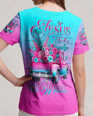 Jesus Take The Wheel Women's All Over Print Shirt - Yhlt0201252