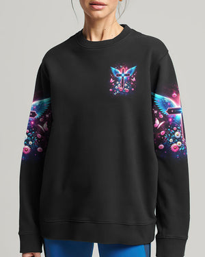 I Believe There Are Angels Among Us Cross Wings Women's All Over Print Shirt - Yhlt0204242