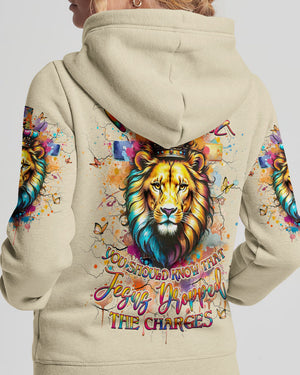 Jesus Dropped The Charges Lion Women's All Over Print Shirt - Yhlt0404253