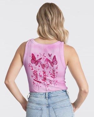 Faith Hope Love Breast Cancer Women's All Over Print Shirt - Yhlt0708253