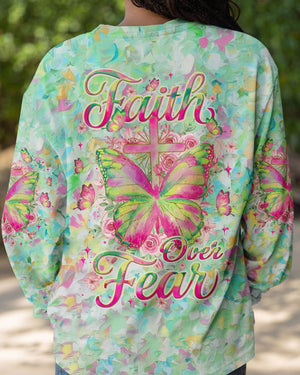 Faith Over Fear Women's All Over Print Shirt - Yhlt0801262