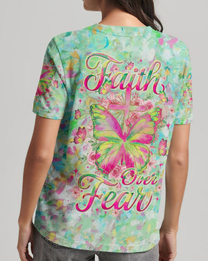 Faith Over Fear Women's All Over Print Shirt - Yhlt0801262