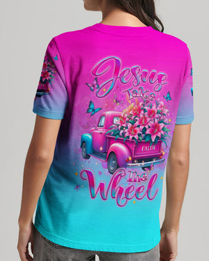 Jesus Take The Wheel Women's All Over Print Shirt - Yhlt1103254