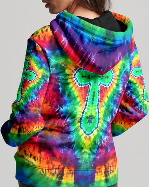 Radiant Psychedelic Cross Women's All Over Print Shirt - Yhlt1201262