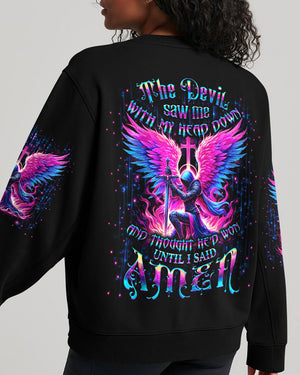 The Devil Saw Me With My Head Down Women's All Over Print Shirt - Yhdu1306244