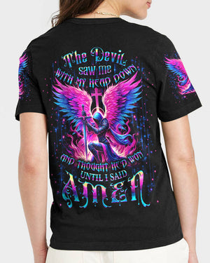 The Devil Saw Me With My Head Down Women's All Over Print Shirt - Yhdu1306244
