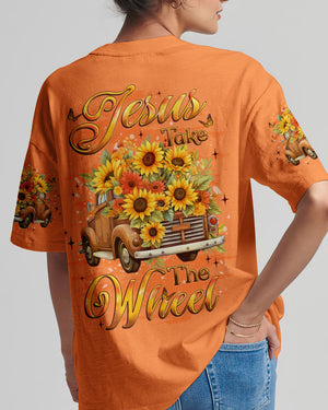 Jesus Take The Wheel Sunflowers Women's All Over Print Shirt - Yhlt1509252