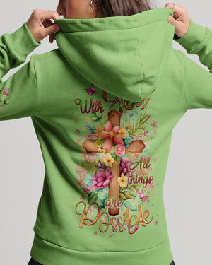 With God All Things Are Possible Women's All Over Print Shirt - Yhlt1609243