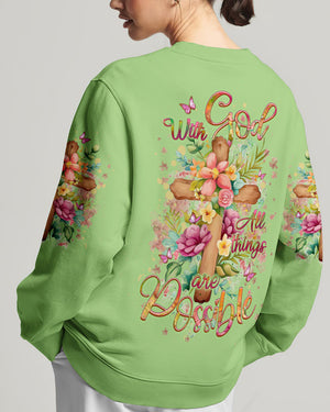 With God All Things Are Possible Women's All Over Print Shirt - Yhlt1609243