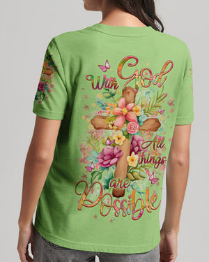 With God All Things Are Possible Women's All Over Print Shirt - Yhlt1609243