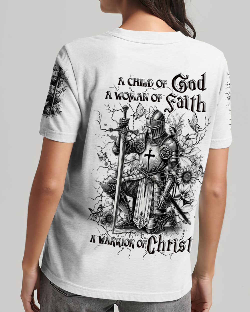 A Child Of God A Woman Of Faith Women's All Over Print Shirt - Yhlt1703253