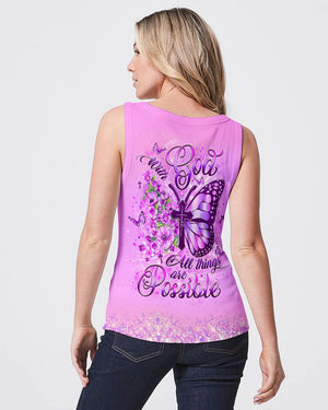 With God All Things Are Possible Butterfly Women's All Over Print Shirt - Yhlt1809241