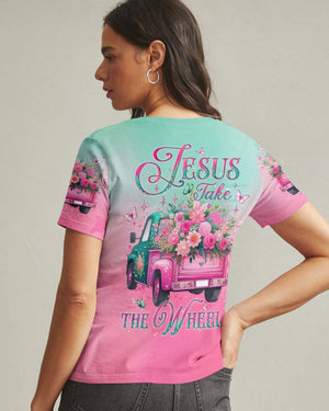 Jesus Take The Wheel Women's All Over Print Shirt - Yhlt1902252