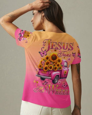Jesus Take The Wheel Sunflowers Women's All Over Print Shirt - Yhlt2002253