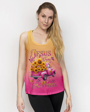 Jesus Take The Wheel Sunflowers Women's All Over Print Shirt - Yhlt2002253