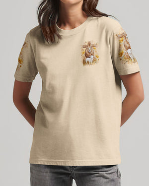 With God All Things Are Possible Lion Lamb Women's All Over Print Shirt - Yhlt2101252