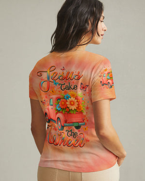 Jesus Take The Wheel Women's All Over Print Shirt - Yhlt2104253