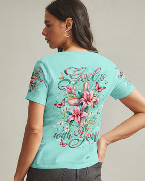 God Is With You Women's All Over Print Shirt - Yhlt2110252