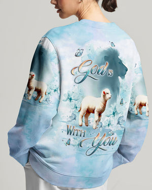 God Is With You Women's All Over Print Shirt - Yhlt2201252