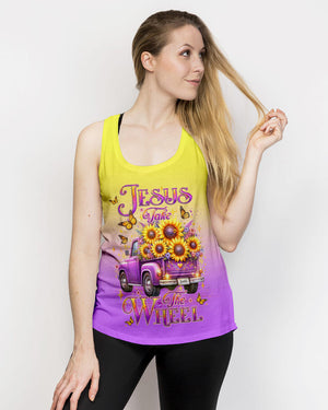 Jesus Take The Wheel Women's All Over Print Shirt - Yhlt2402253