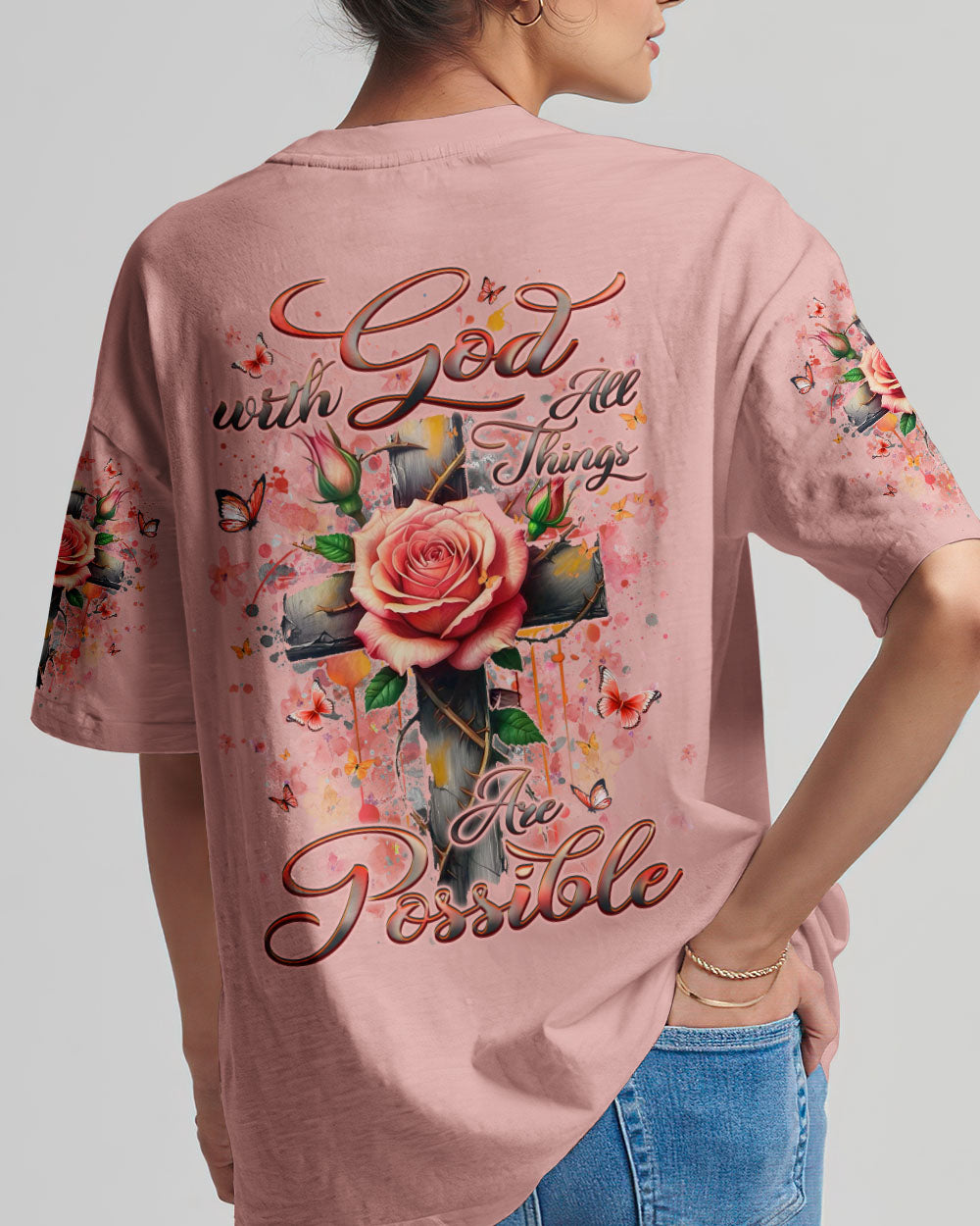 With God All Things Are Possible Women's All Over Print Shirt - Yhlt2603252