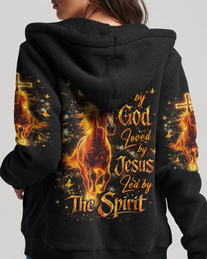 Blessed By God Loved By Jesus Horse Women's All Over Print Shirt - Yhlt3001261