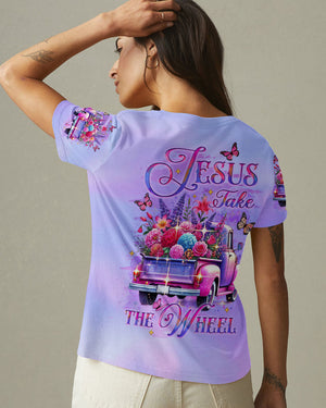 Jesus Take The Wheel Women's All Over Print Shirt - Yhlt3012244