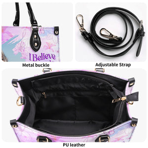 Personalized I Believe There Are Angels Among Us Leather Handbag - Tyqy3112241