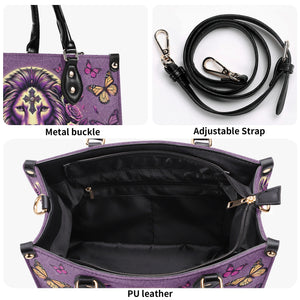 Lion Rose Leather Handbag - Tlno0411244