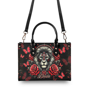 Lion Rose Leather Handbag - Tltr0511244