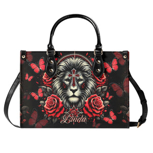 Lion Rose Leather Handbag - Tltr0511244
