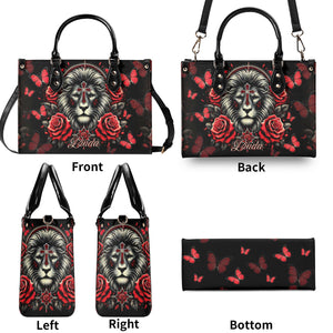 Lion Rose Leather Handbag - Tltr0511244