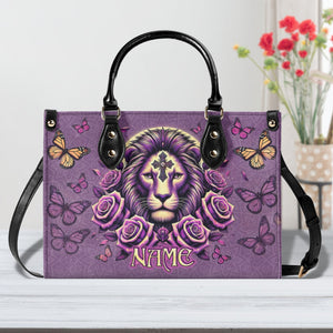 Lion Rose Leather Handbag - Tlno0411244