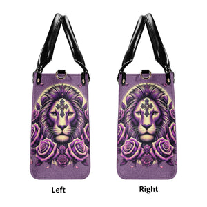 Lion Rose Leather Handbag - Tlno0411244
