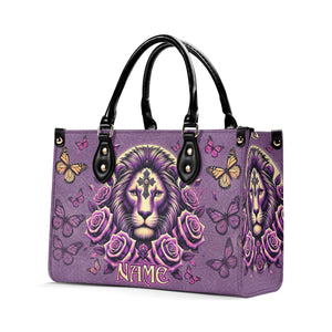 Lion Rose Leather Handbag - Tlno0411244