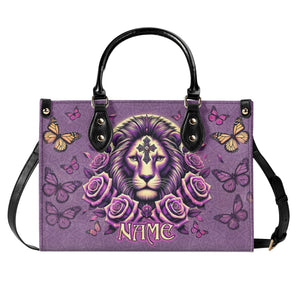 Lion Rose Leather Handbag - Tlno0411244