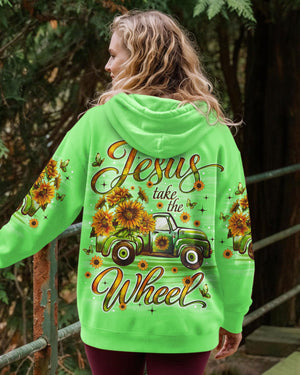 Jesus Take The Wheel Truck Sunflower Women's All Over Print Shirt - Tlno1704261