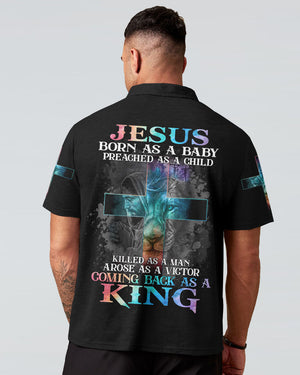 Jesus Born As A Baby Lion Cross Men's All Over Print Shirt - Tltm2406236