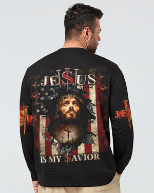 Jesus Is My Savior Crack Flag Men's All Over Print Shirt - Tltw260423