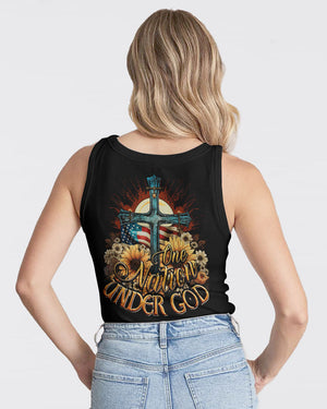 One Nation Under God Women's All Over Print Shirt - Ty2406231
