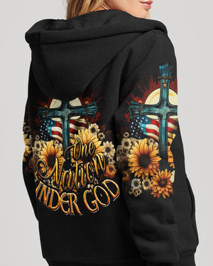 One Nation Under God Women's All Over Print Shirt - Ty2406231
