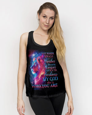 Way Maker Miracle Worker Lion Women's All Over Print Shirt - Tlno04407233