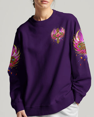 I Believe There Are Angels Among Us Cross Rose Wings Women's All Over Print Shirt - Tltr0307234
