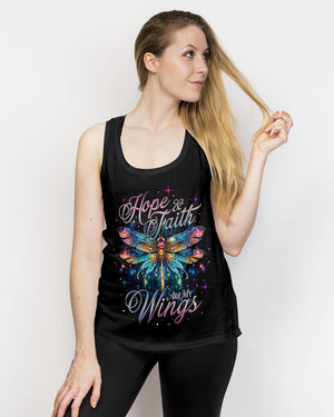 Hope And Faith Are My Wings Dragonfly Women's All Over Print Shirt - Ty0307232