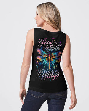 Hope And Faith Are My Wings Dragonfly Women's All Over Print Shirt - Ty0307232