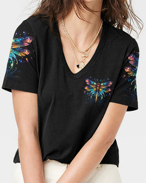 Hope And Faith Are My Wings Dragonfly Women's All Over Print Shirt - Ty0307232